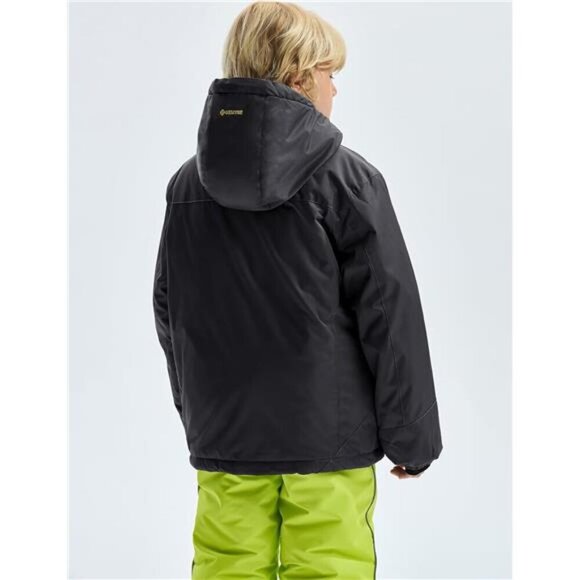 Boy's Waterproof Ski Snow Jacket Fleece Windproof Winter Jacket with Hood - Picture 3 of 7